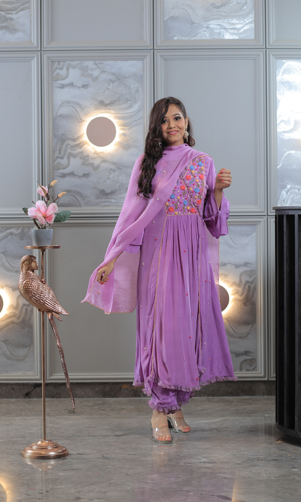 Lavender Bloom Suit Set