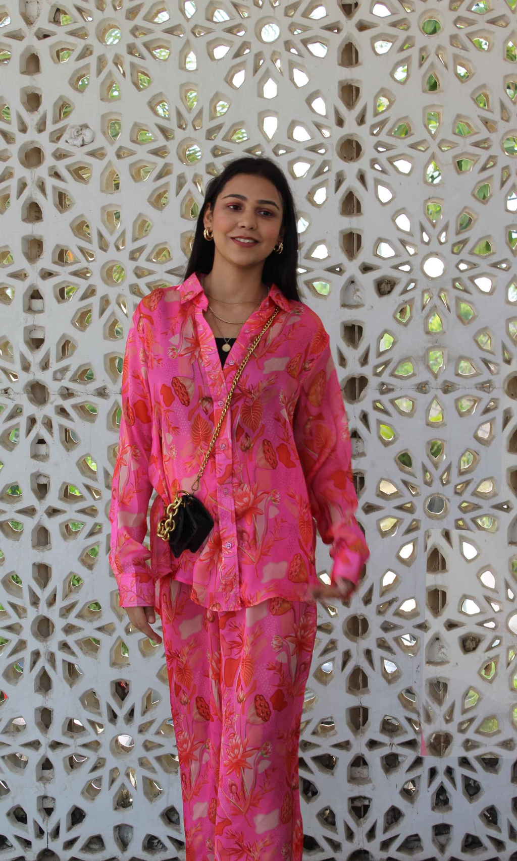 Pink Orchard Fluid Co-ord