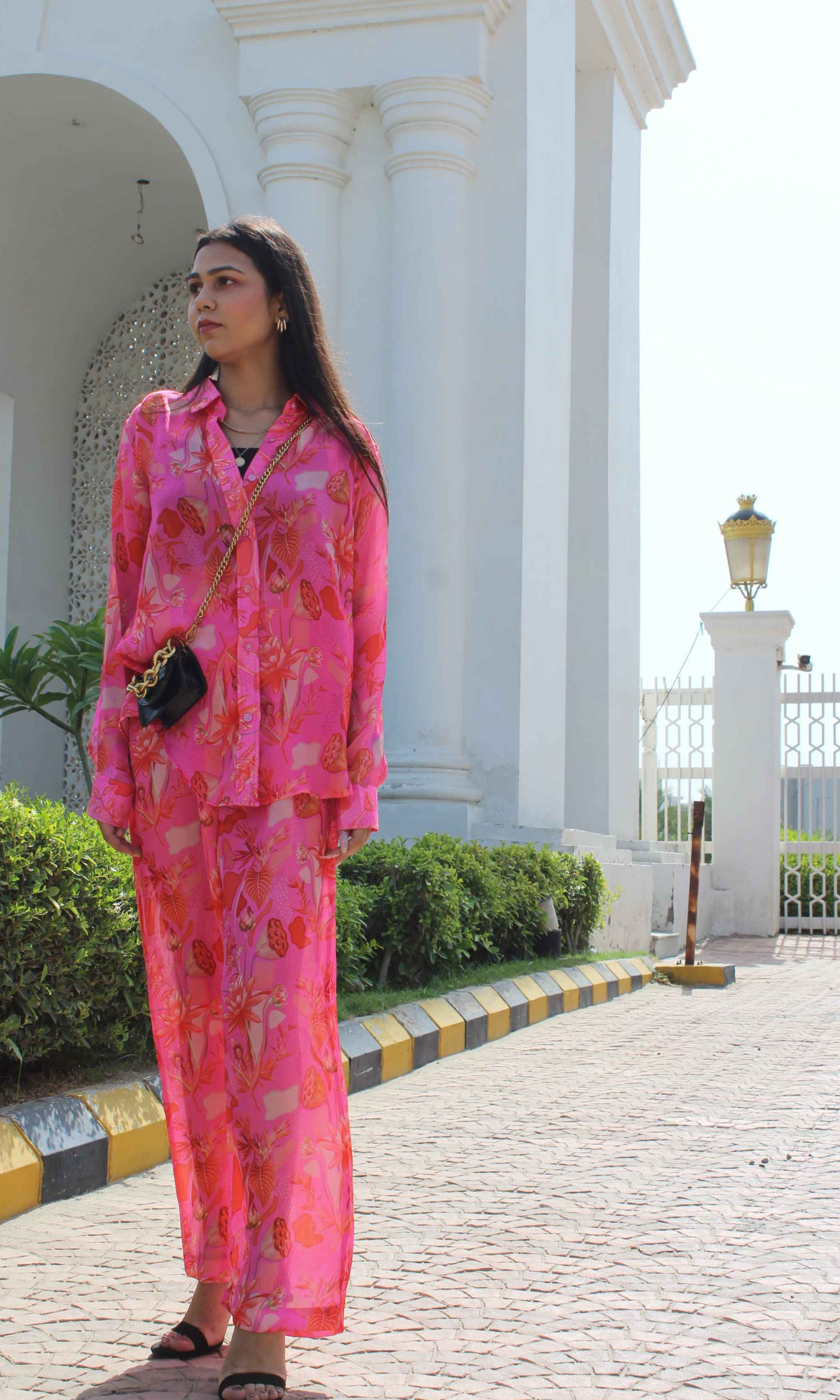 Pink Orchard Fluid Co-ord