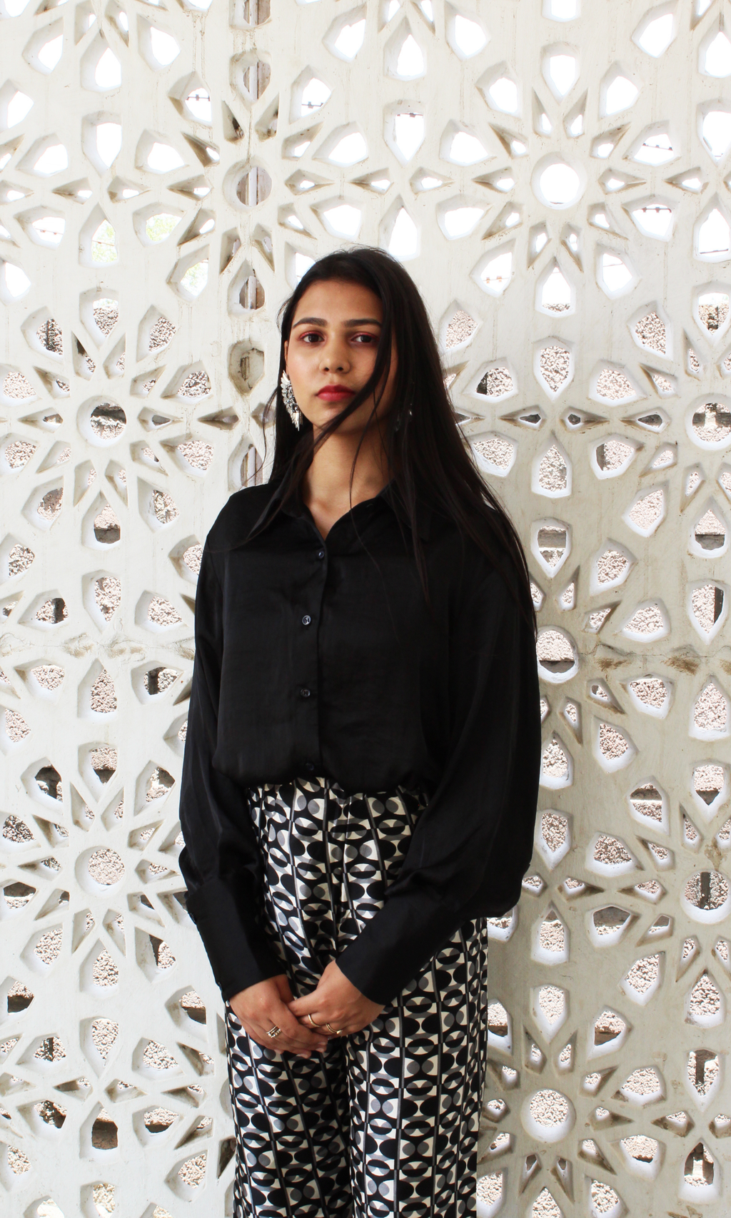 Monochrome Geo-Print Co-Ord