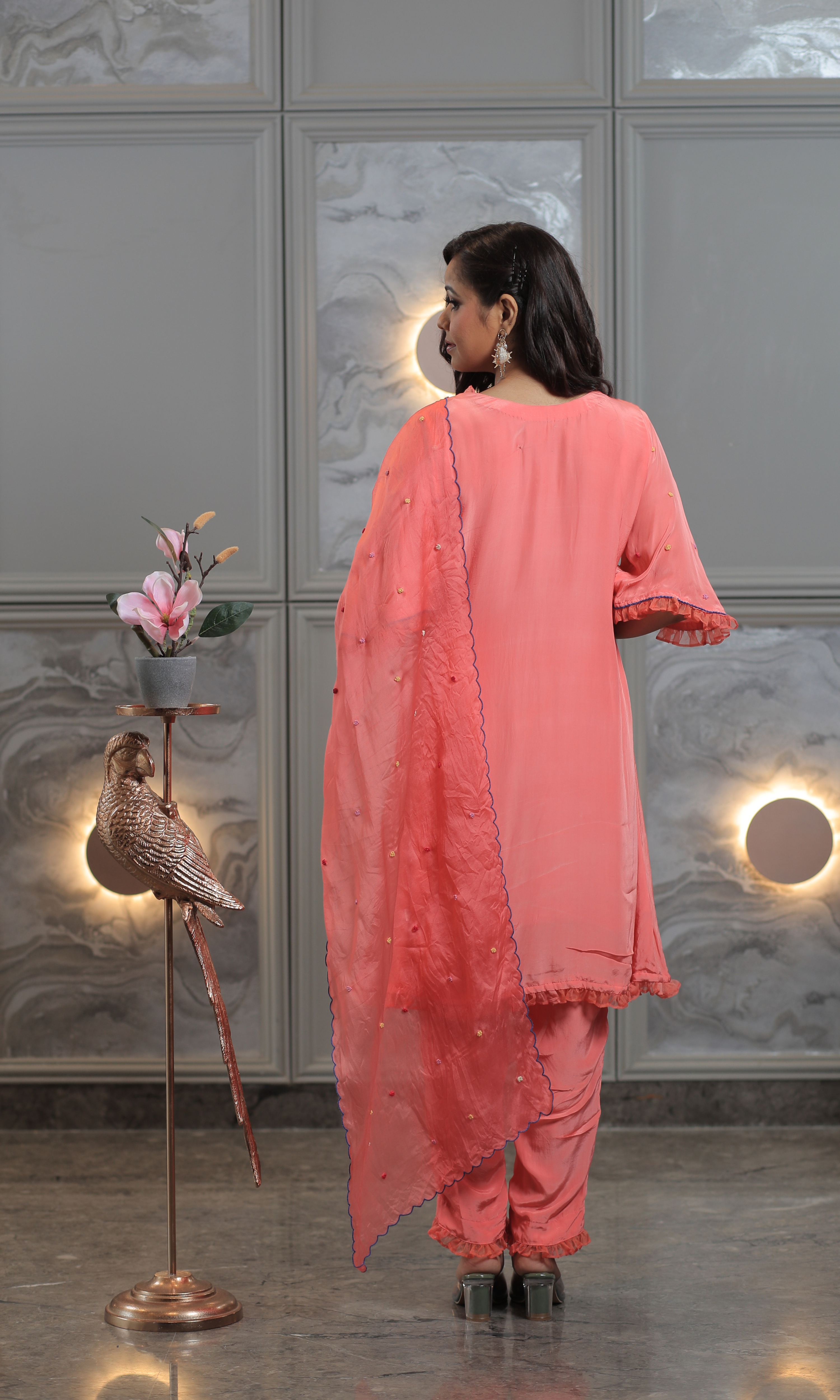 Coral Bloom Suit Set