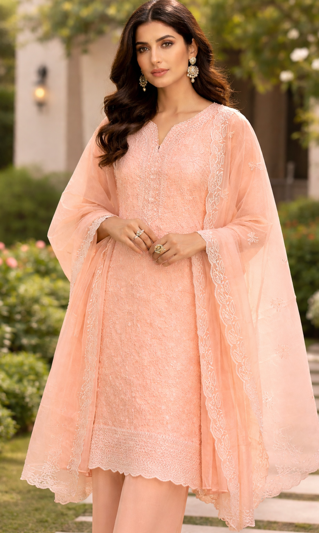 Peach Noor Cotton Set