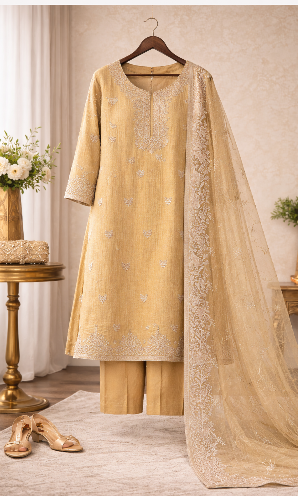 Zehra Yellow Gold  Suit Set