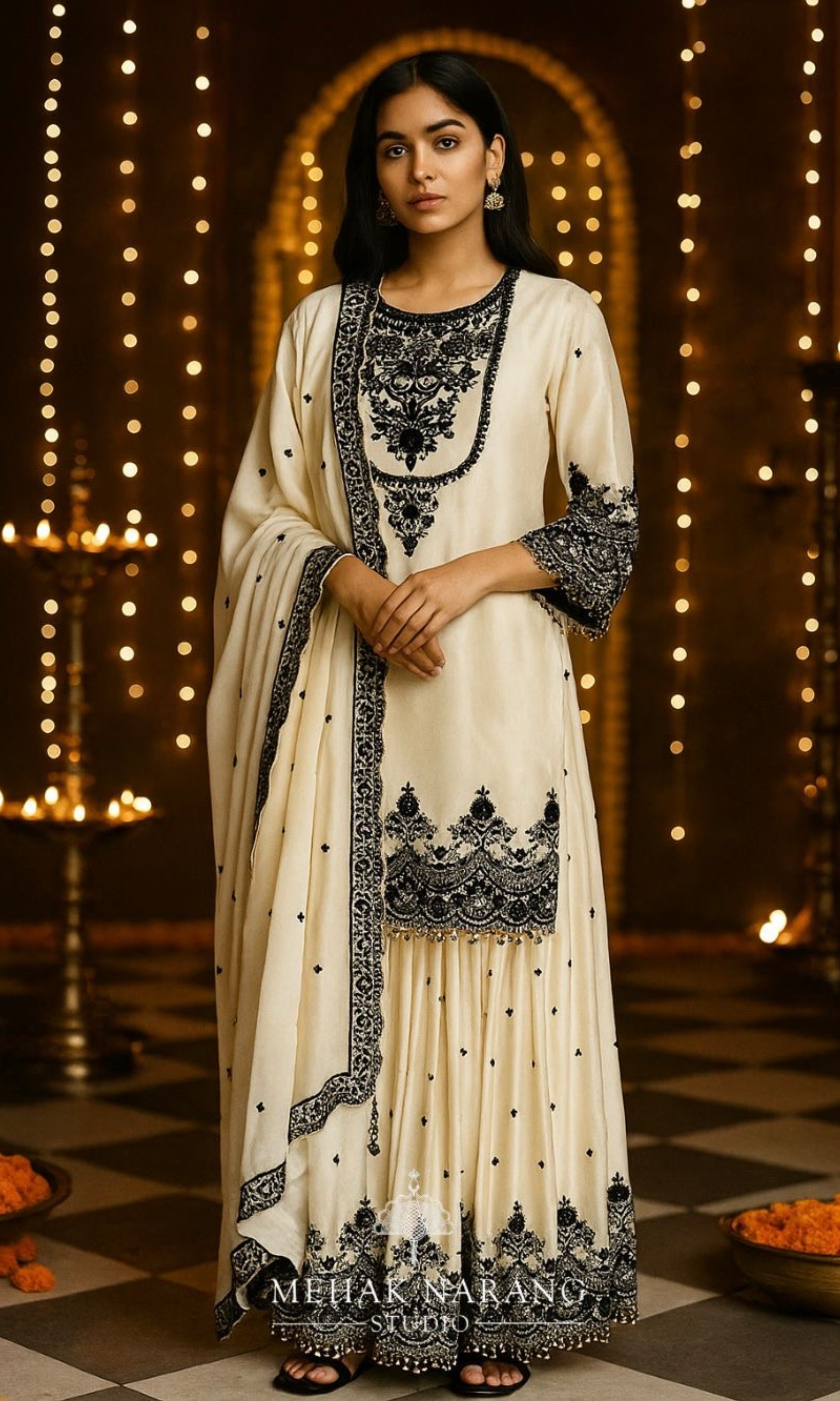Noor-e-Shaam Sharara Set