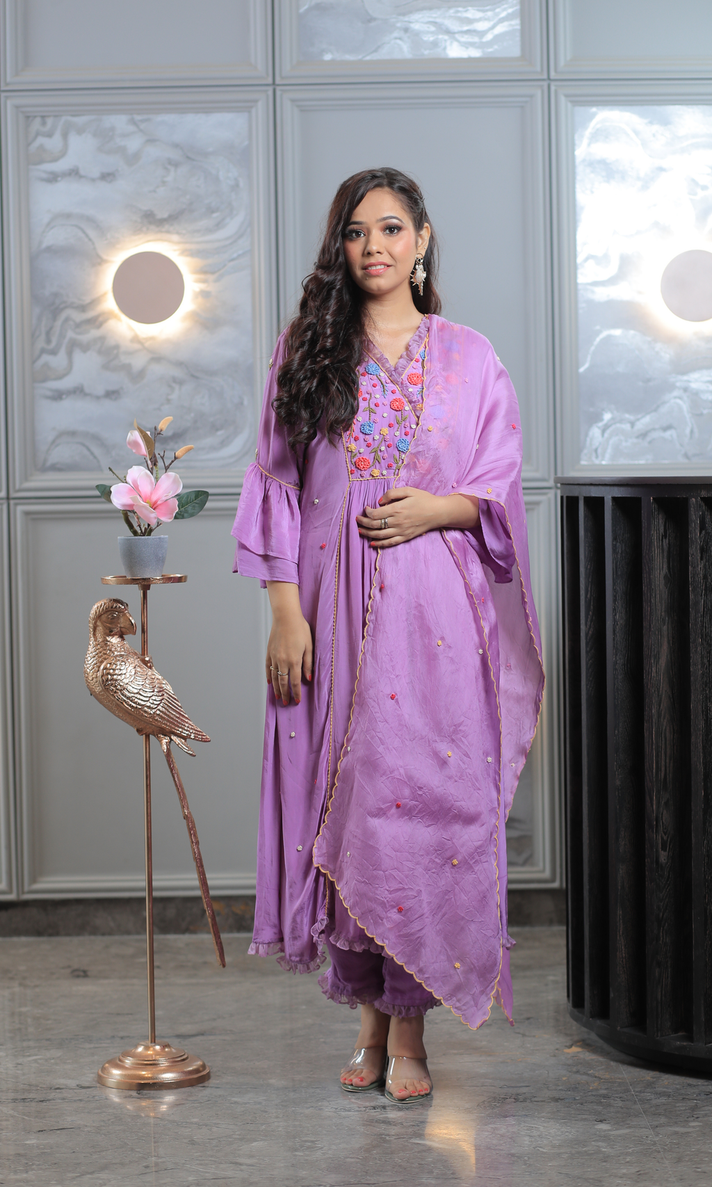 Lavender Bloom Suit Set