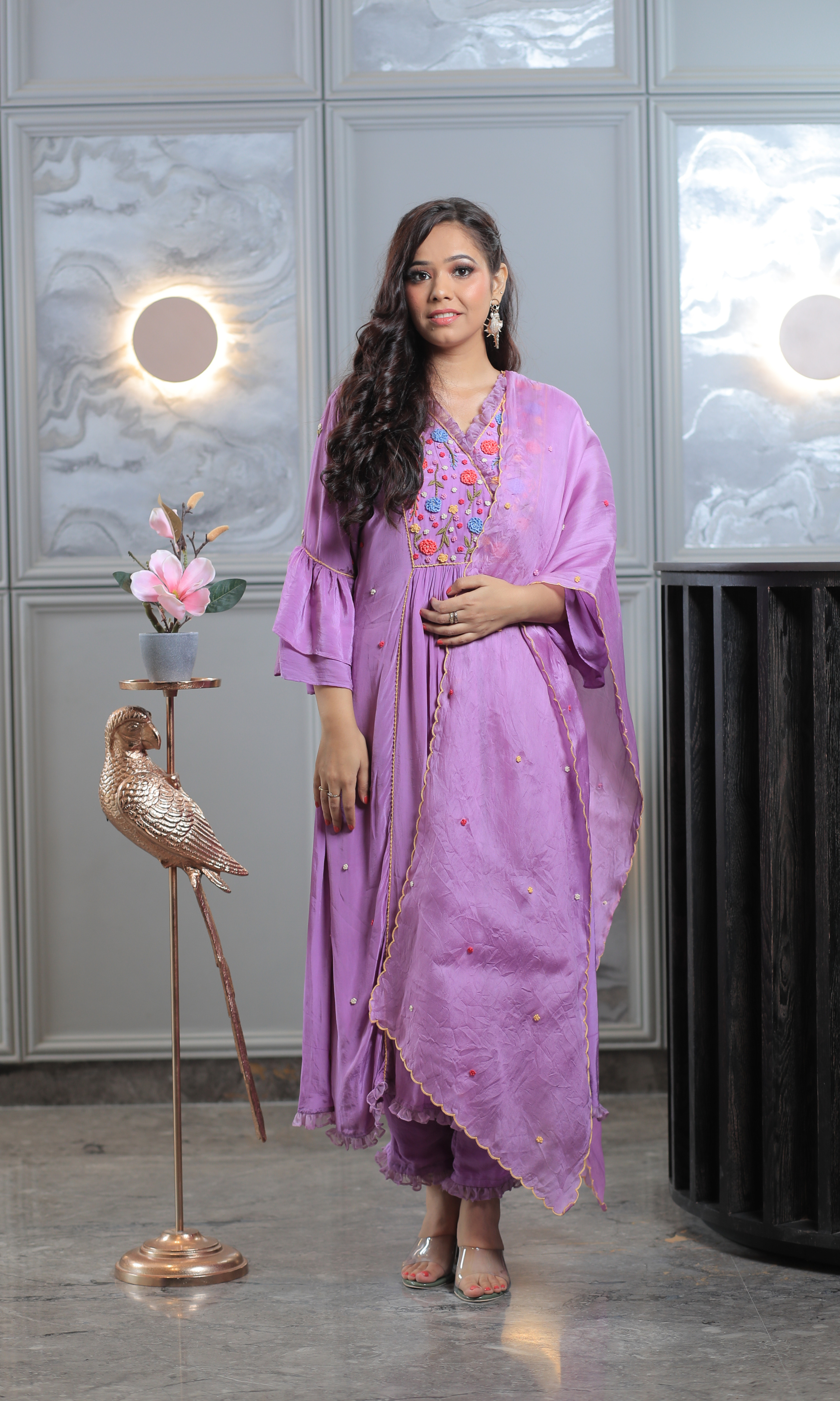Lavender Bloom Suit Set