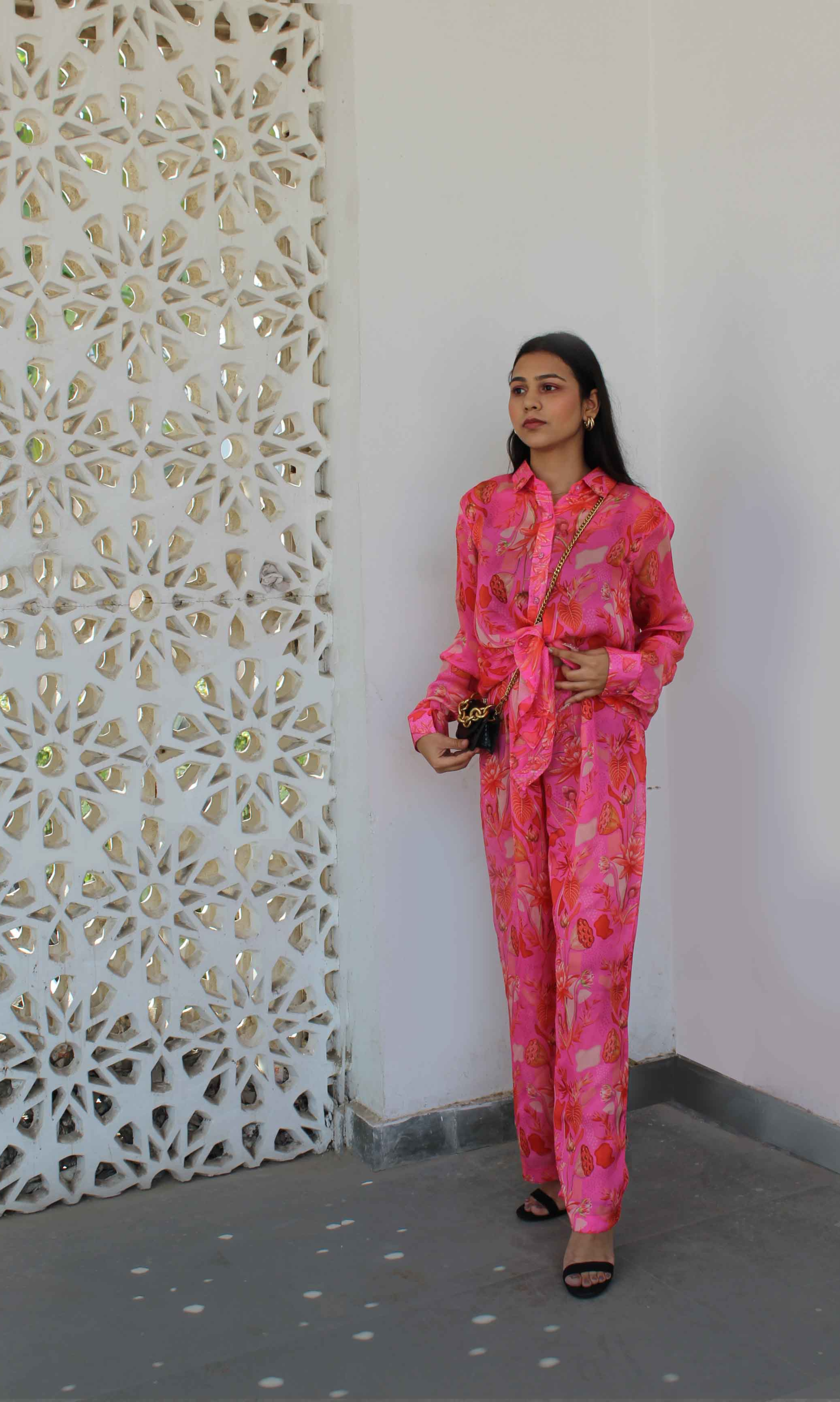Pink Orchard Fluid Co-ord