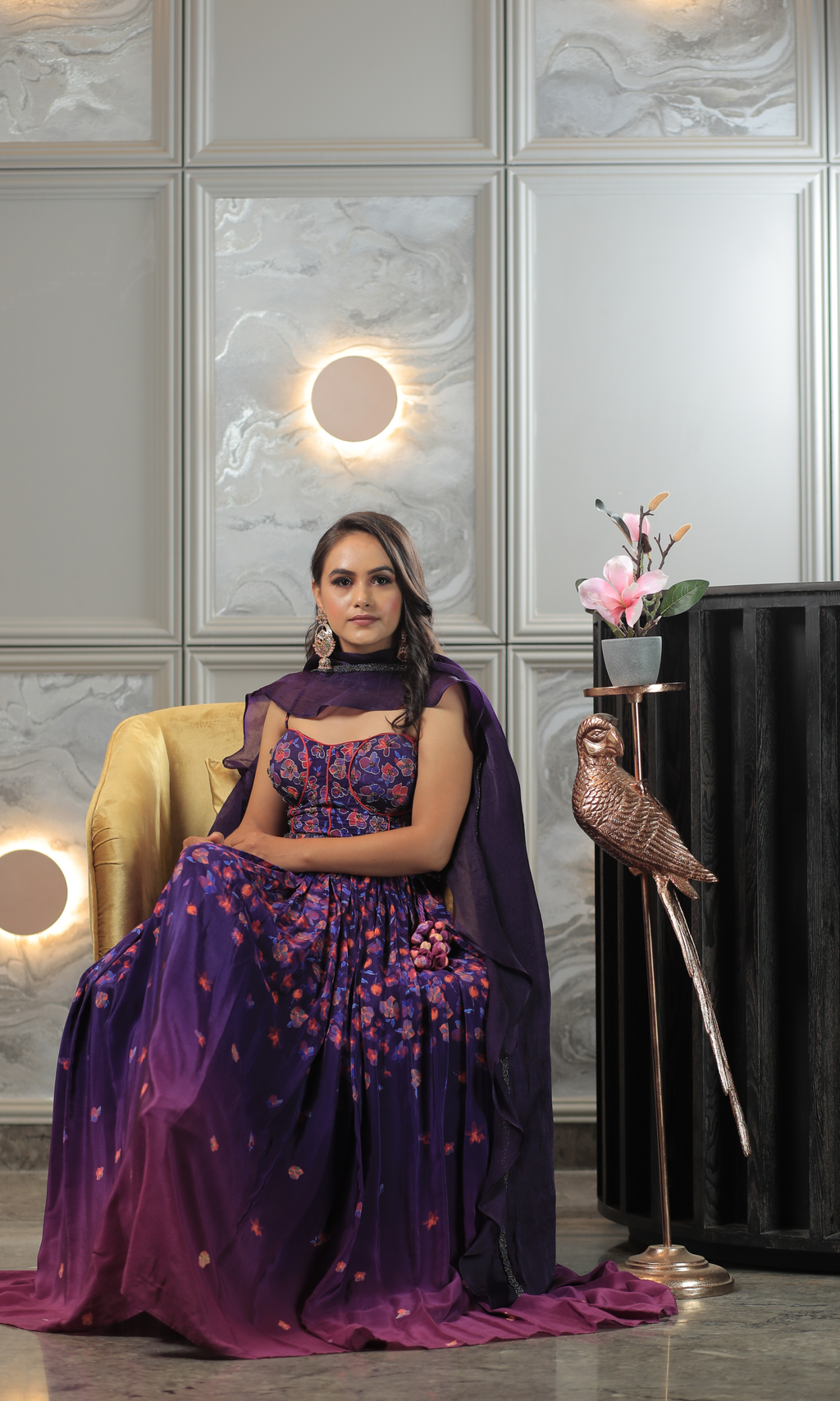 Midnight Ombré Lehenga Set (40-50 days processing time)