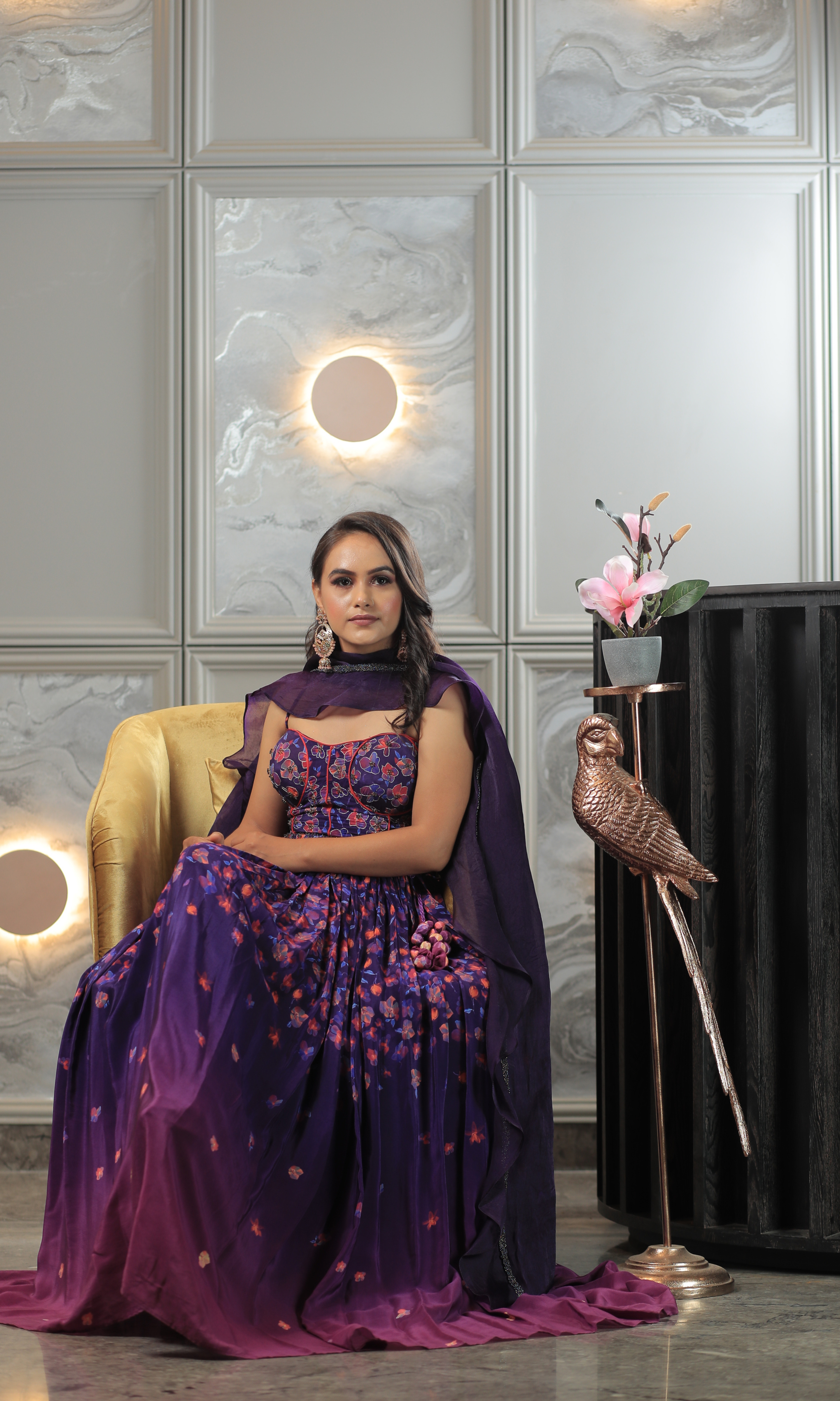 Midnight Ombré Lehenga Set (40-50 days processing time)