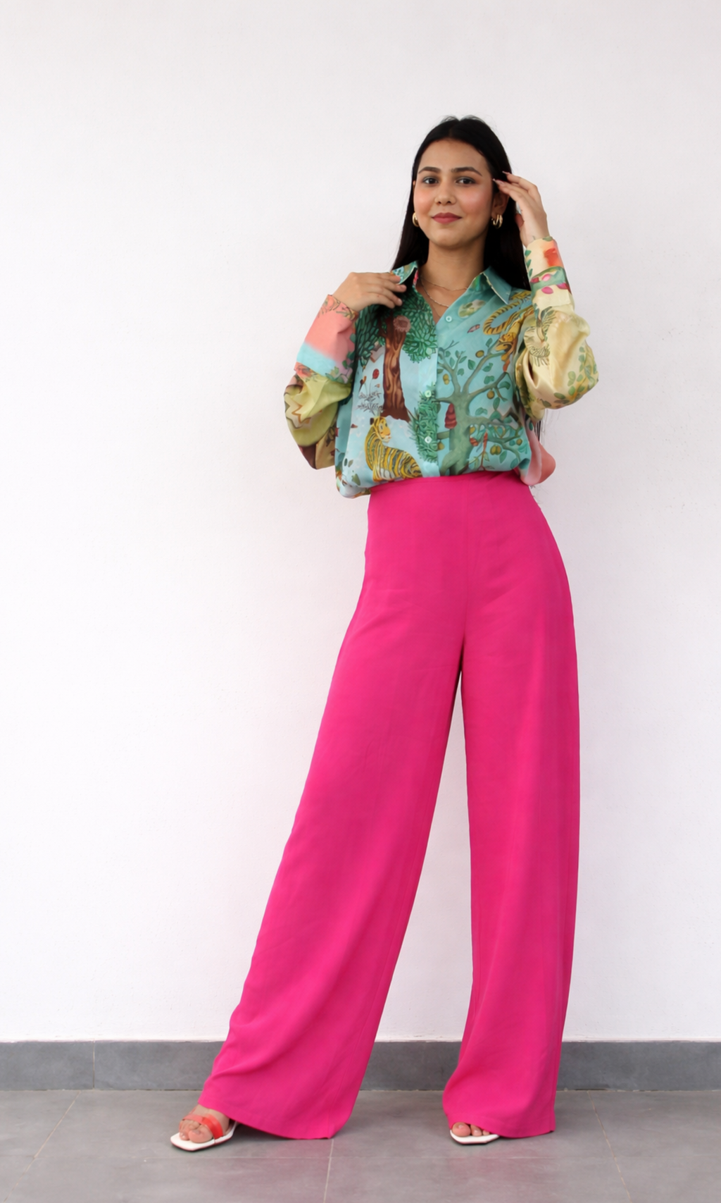 Wild Garden Satin Shirt