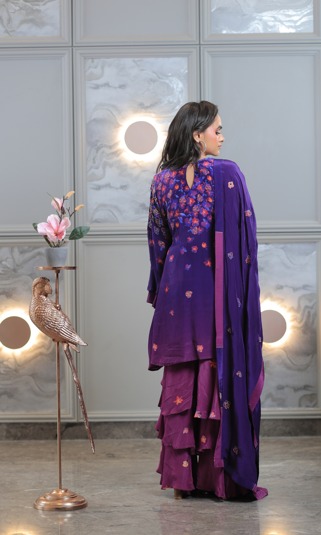 Midnight Ombré Sharara Set