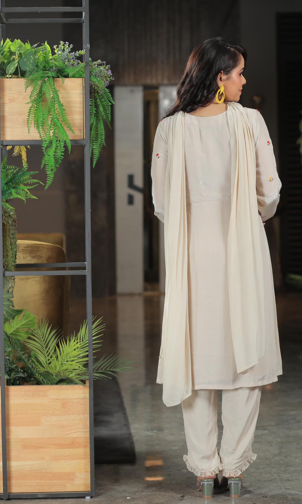 Ivory Bloom Kurta Set