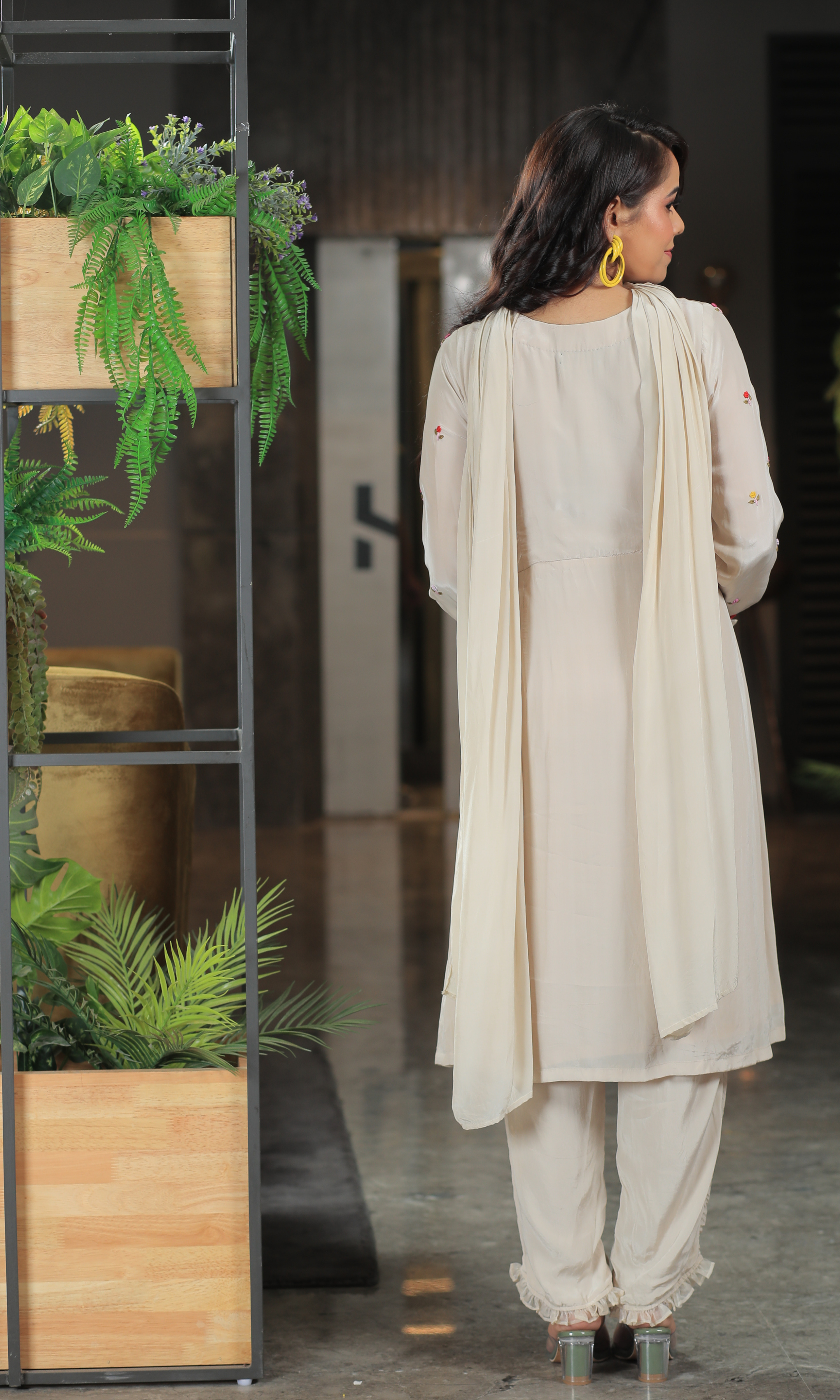 Ivory Bloom Kurta Set