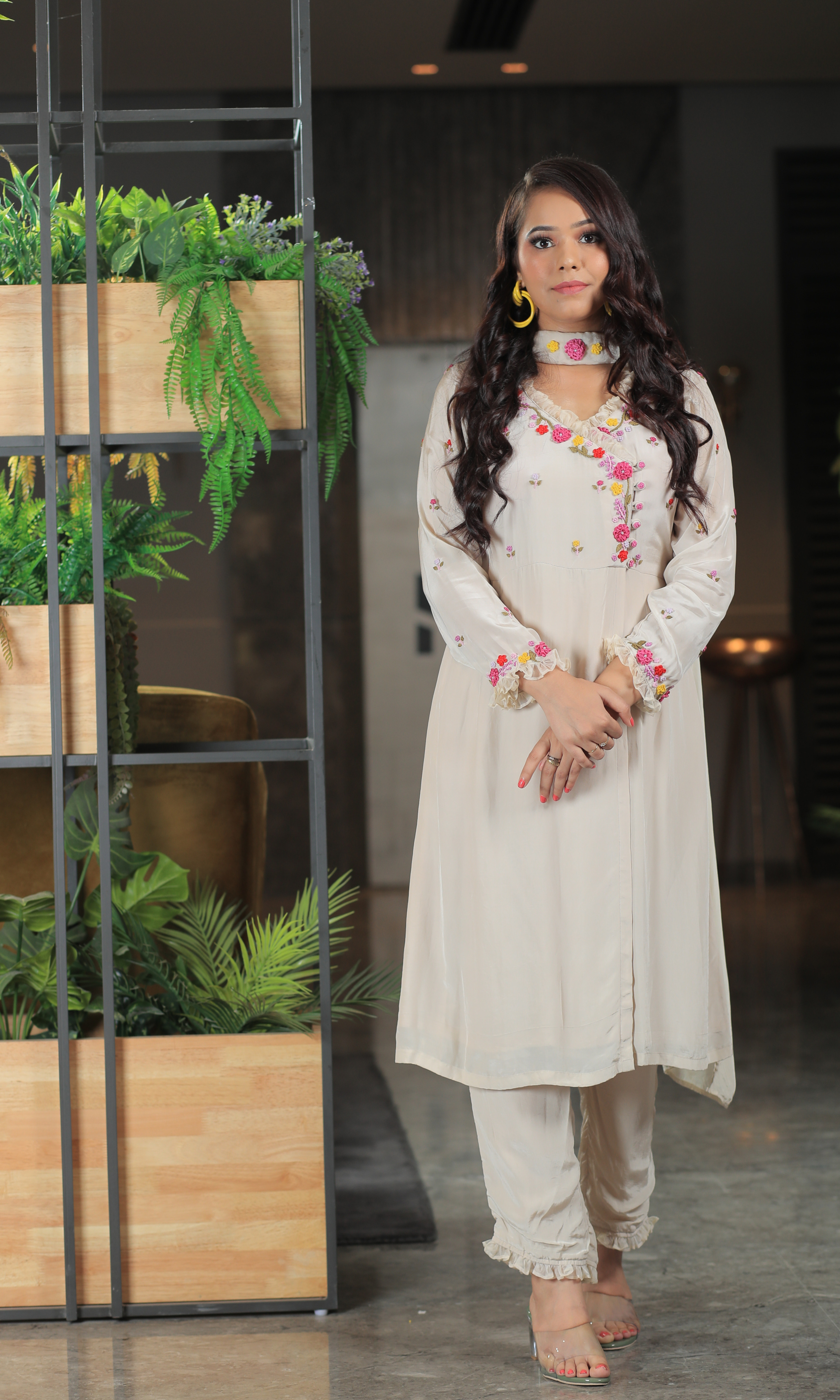 Ivory Bloom Kurta Set