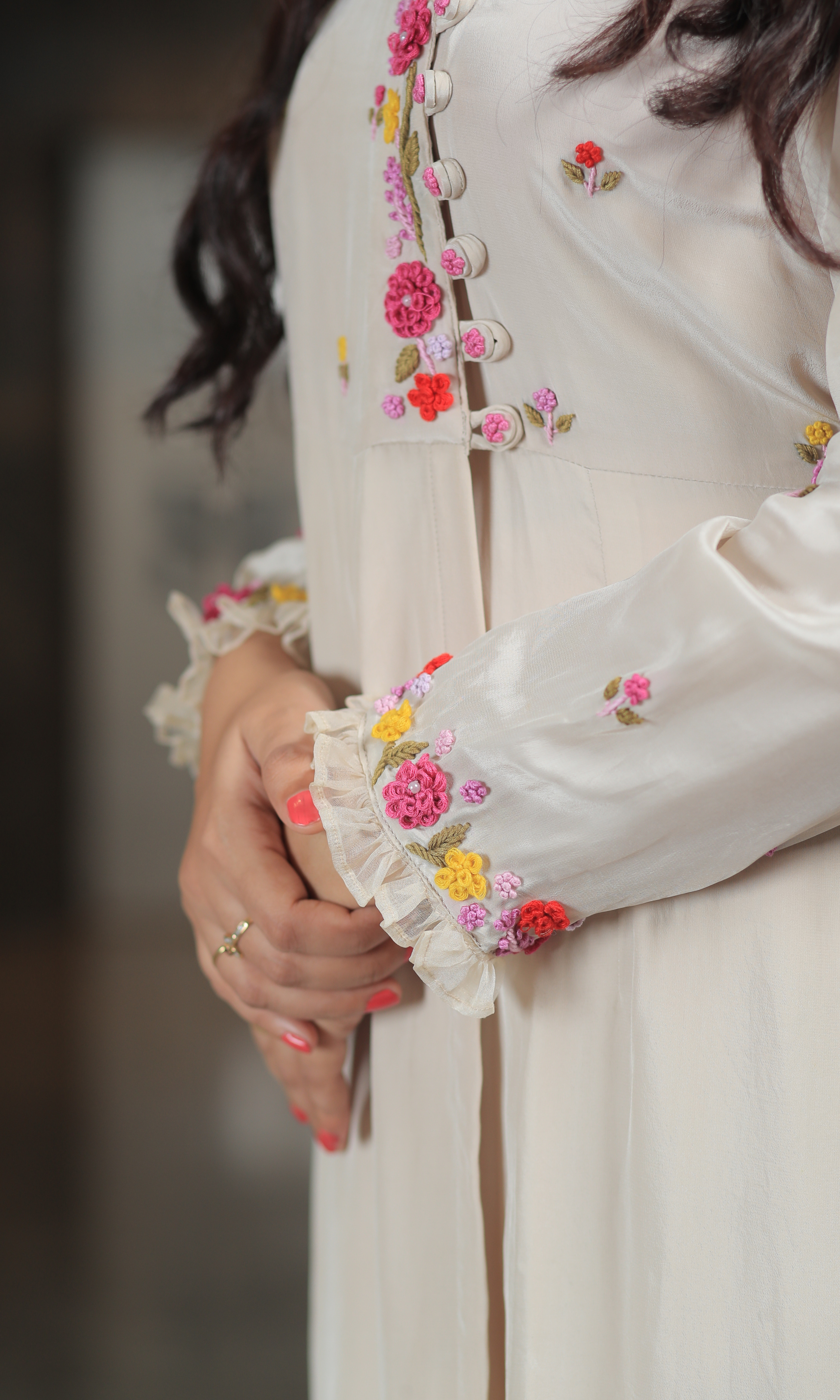 Ivory Bloom Kurta Set