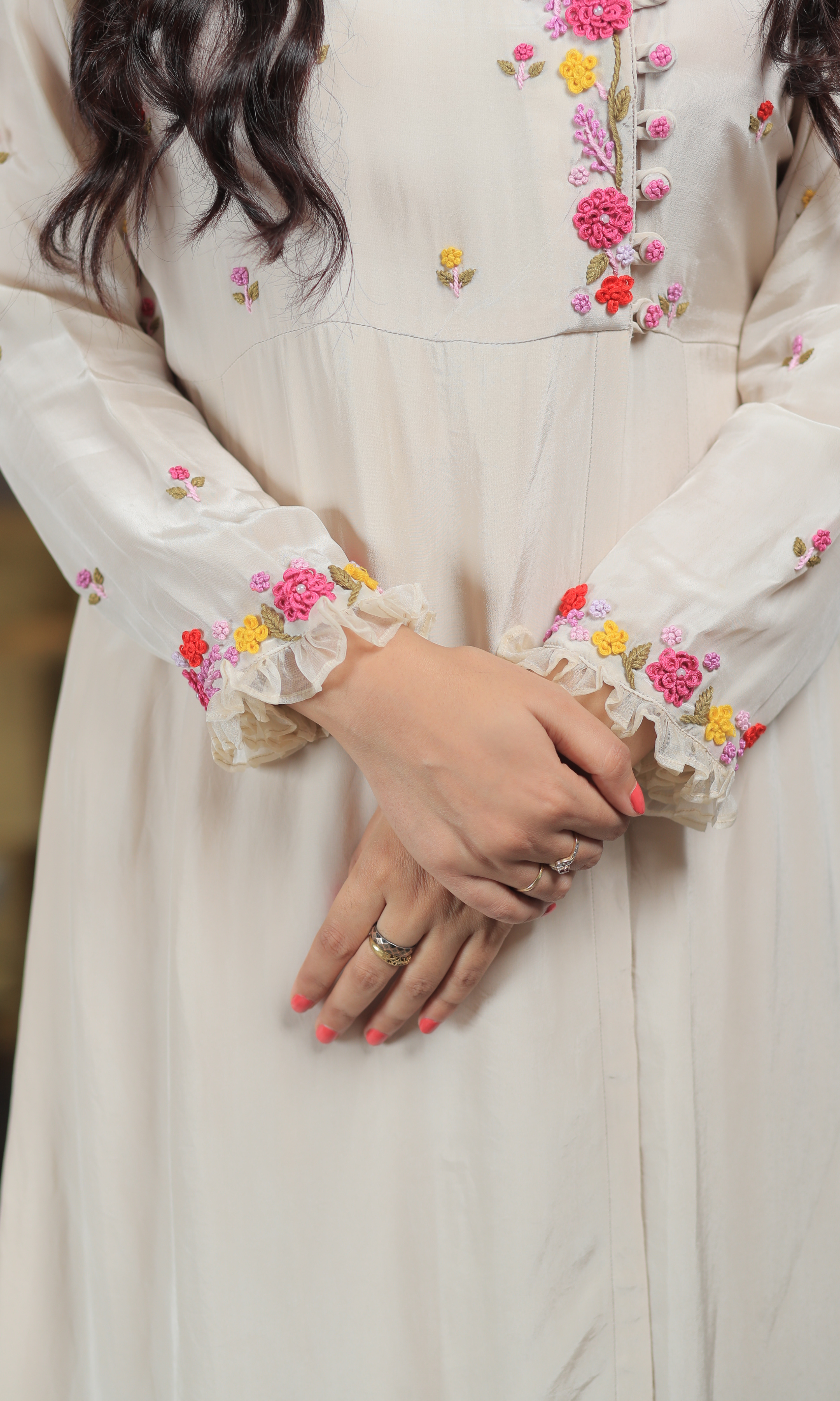 Ivory Bloom Kurta Set