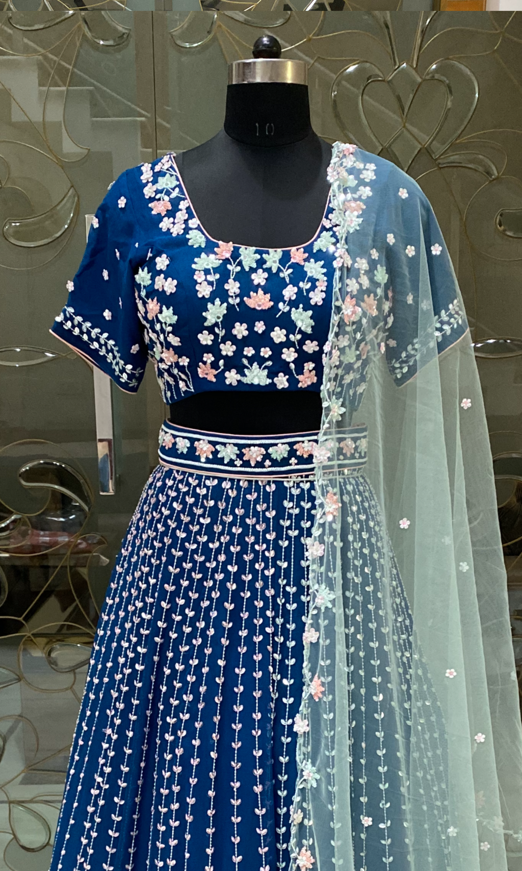 Ethereal Bloom Lehenga Set (40-50 days shipping time)